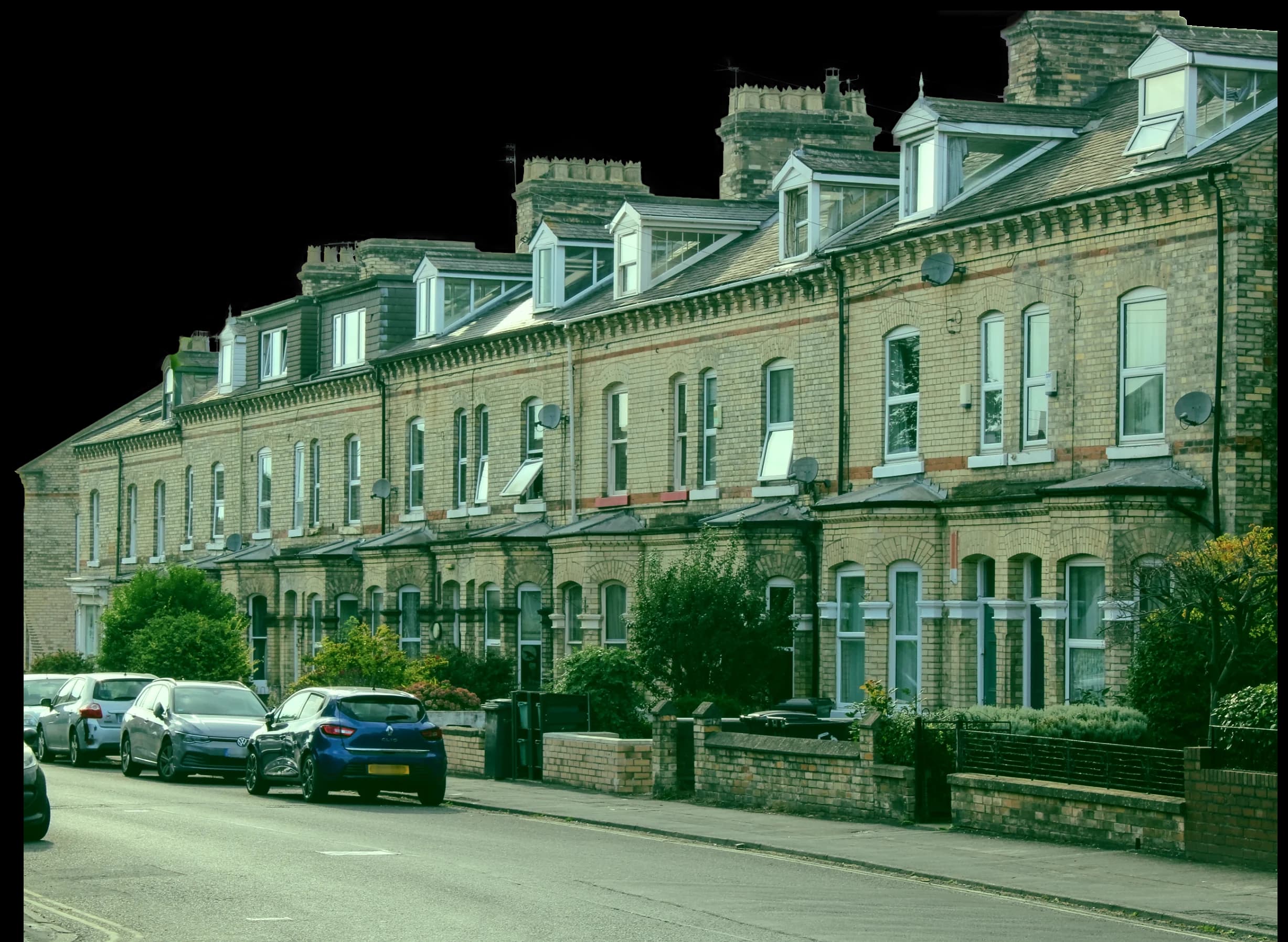 Row of houses in York